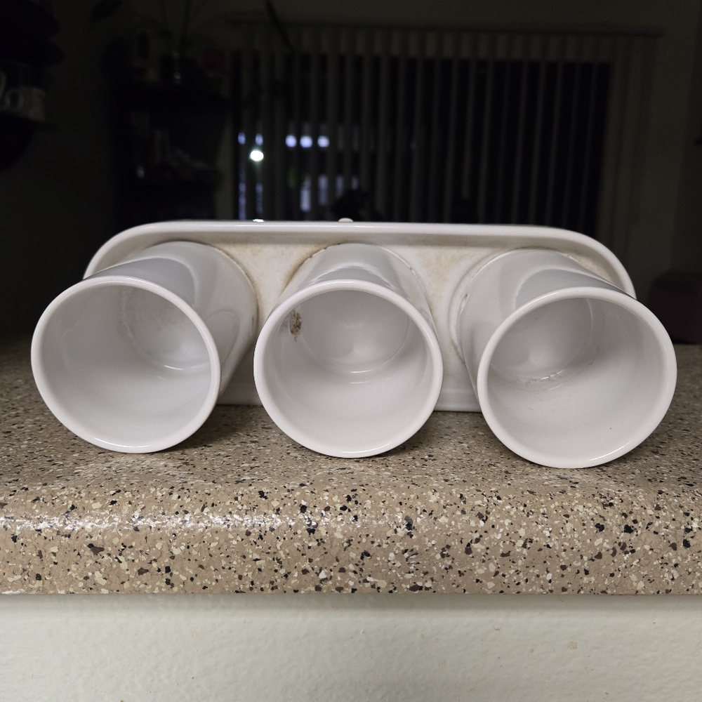 White Multi-pot Ceramic Planter - Picture 3 of 4